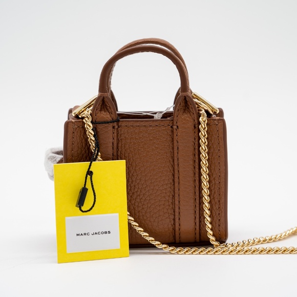 Marc Jacobs Nano Tote Crossbody Chain Brown - Picture 6 of 10